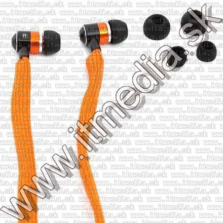 Image of Omega Freestyle Silicone Headset FH2112 Orange *Fabric Braided* (IT10946)